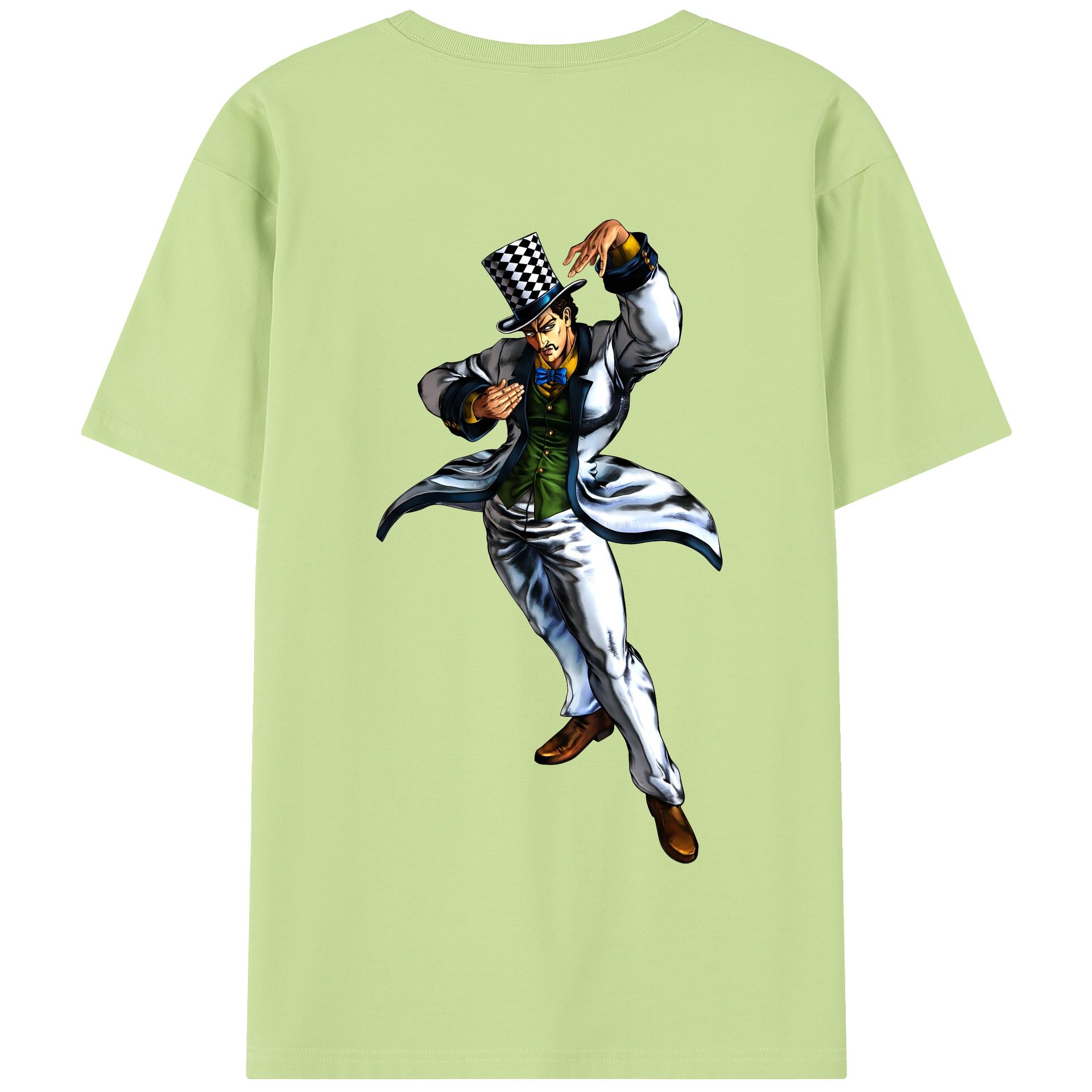 （画像用） ジョジョの奇妙な冒険 ウィル?アントニオ?ツェペリ JoJo's Bizarre Adventure Will Anthonio Zeppeli 綿100％半袖Tシャツ（背面プリント）